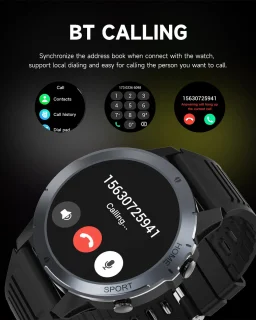 Electrox T35 Smartwatch Zwart Ronde