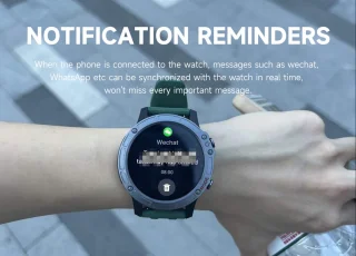 Electrox T35 Smartwatch Zwart Ronde