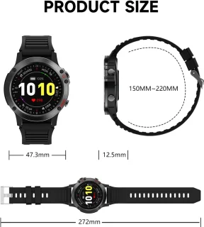 Electrox T35 Smartwatch Zwart Ronde