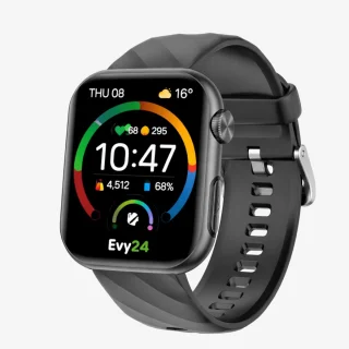 De Evy24 AMOLED L2 Smartwatch 45mm Zwart in één oogopslag