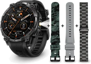 Evy24 GPS smartwatch 49mm heren en dames zwart