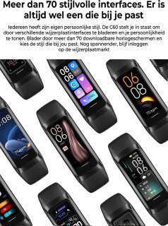 EVY24 Roségoud Stappenteller Smartwatch