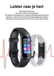 EVY24 Roségoud Stappenteller Smartwatch
