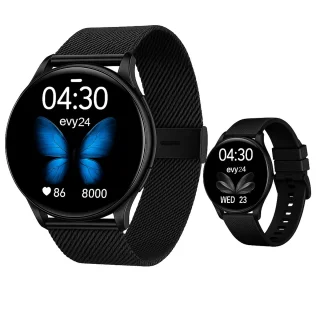 Evy24 Smartwatch Amoled Pro 2 - Horloge Zwart
