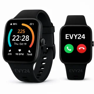 De Evy24 Smartwatch Unisex Zwart in één oogopslag