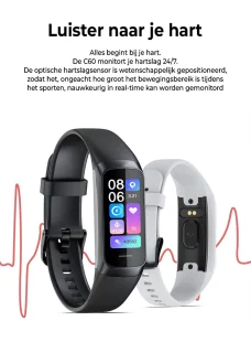 EVY24 Stappenteller Premium Smartwatch Paars