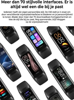 EVY24 Stappenteller Premium Smartwatch Paars