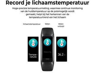 EVY24 Stappenteller Premium Smartwatch Paars