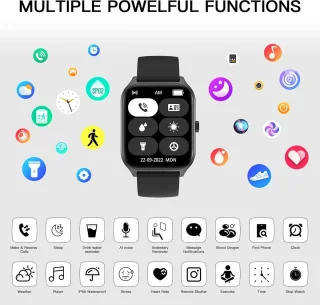 Fairweather Smartwatch Pro - Dames Smartwatch - Zwart