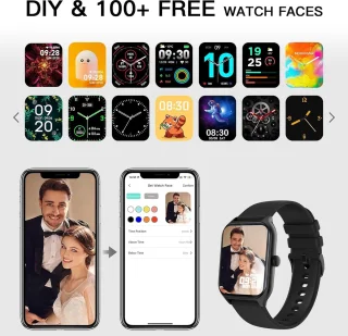 Fairweather Smartwatch Pro - Dames Smartwatch - Zwart