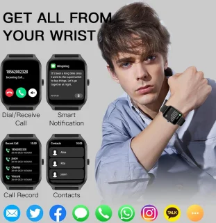Fairweather Smartwatch Pro - Dames Smartwatch - Zwart