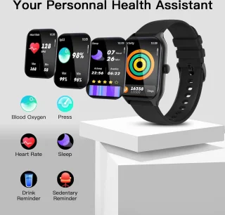 Fairweather Smartwatch Pro - Dames Smartwatch - Zwart