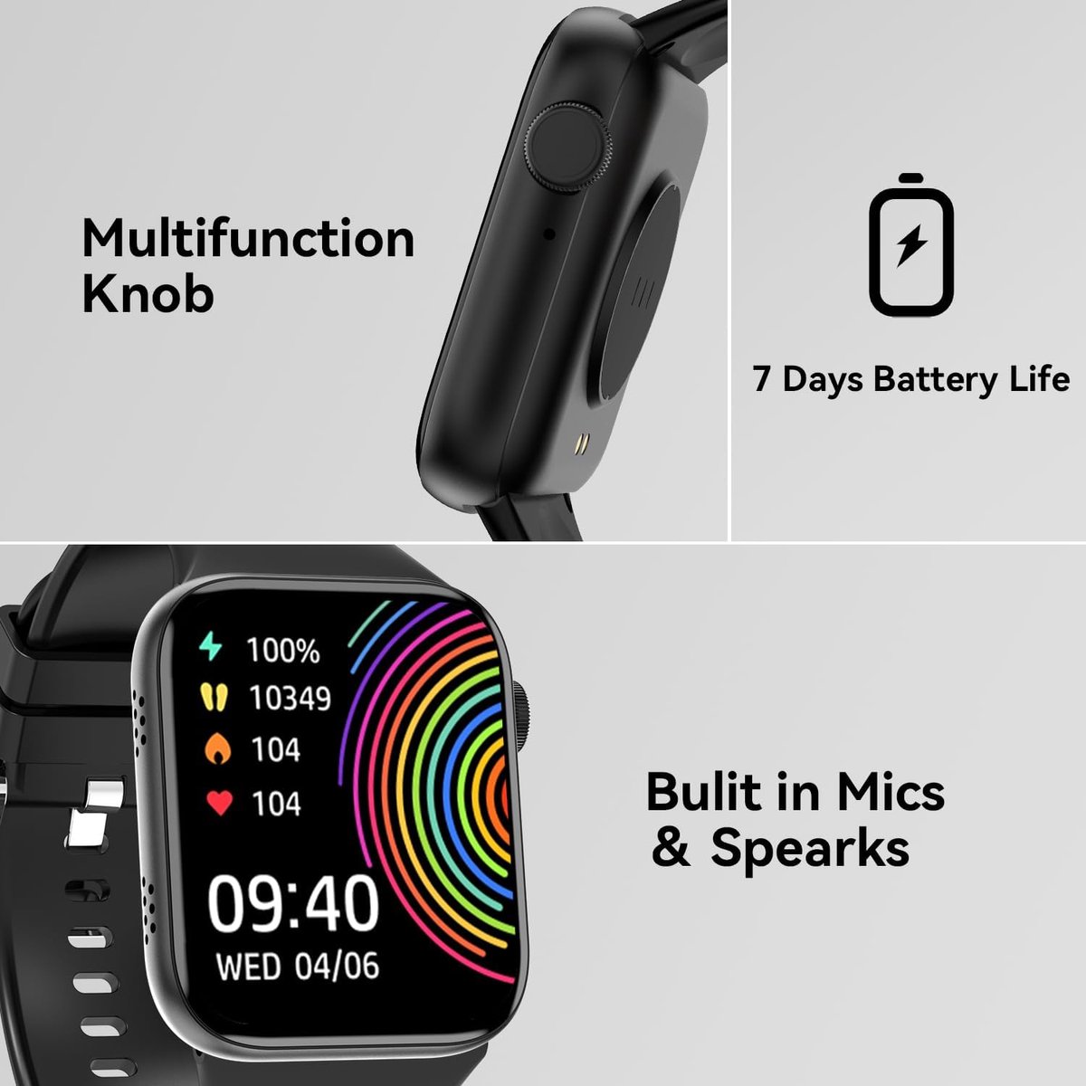 Wat vinden we goed aan de Fairweather Smartwatch Ultra Zwart