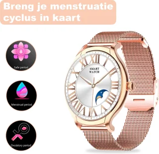 Fance Dames Smartwatch Rosé Goud
