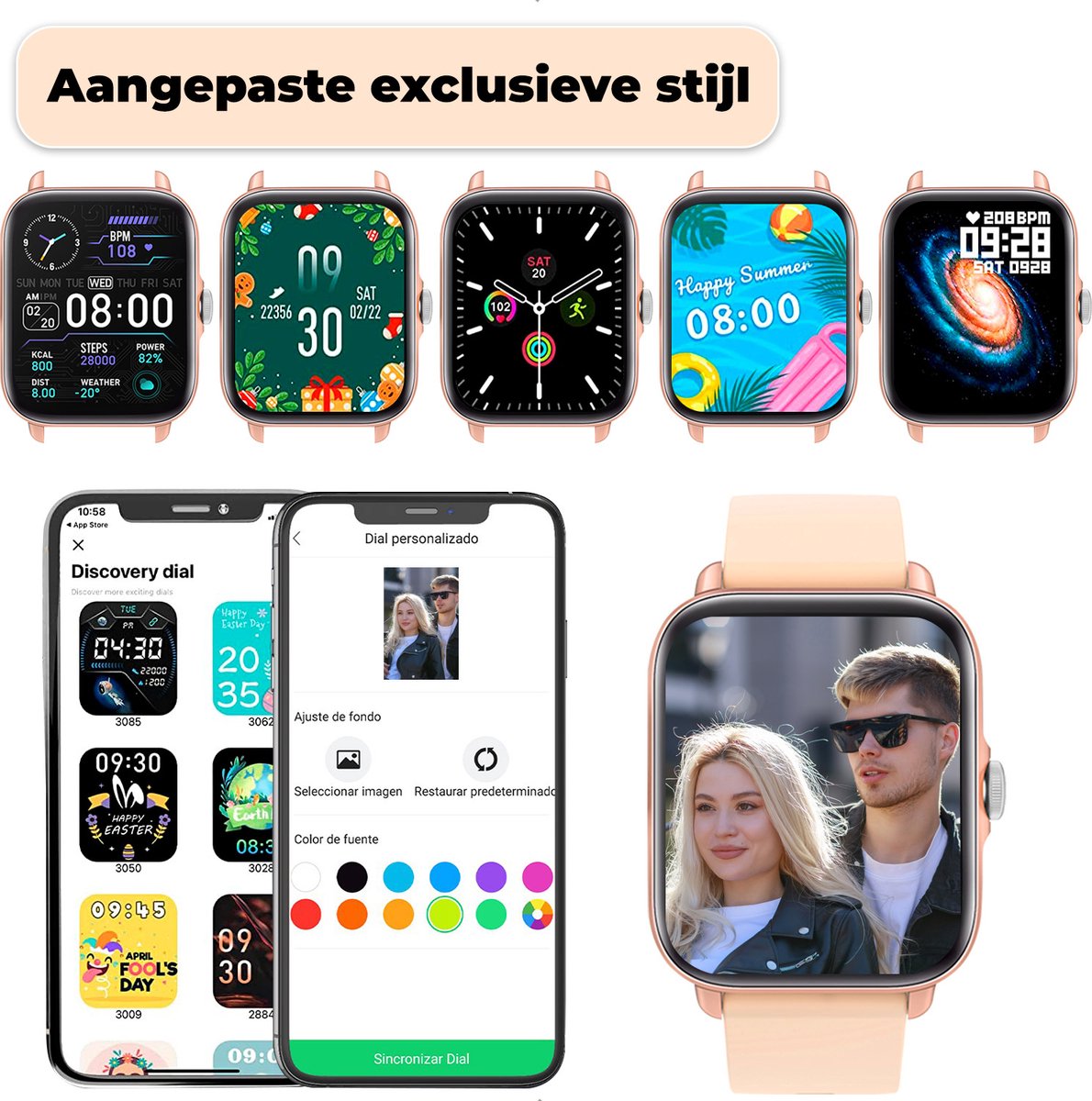 Wat vinden we goed aan de Fance S10 Smartwatch Roze