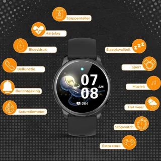 Fance S20 Smartwatch - Zwart