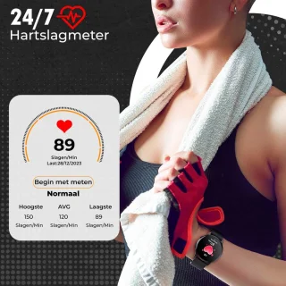 Fance S20 Smartwatch - Zwart