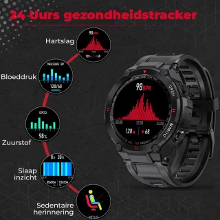 Fance Smartwatch 45mm Zwart