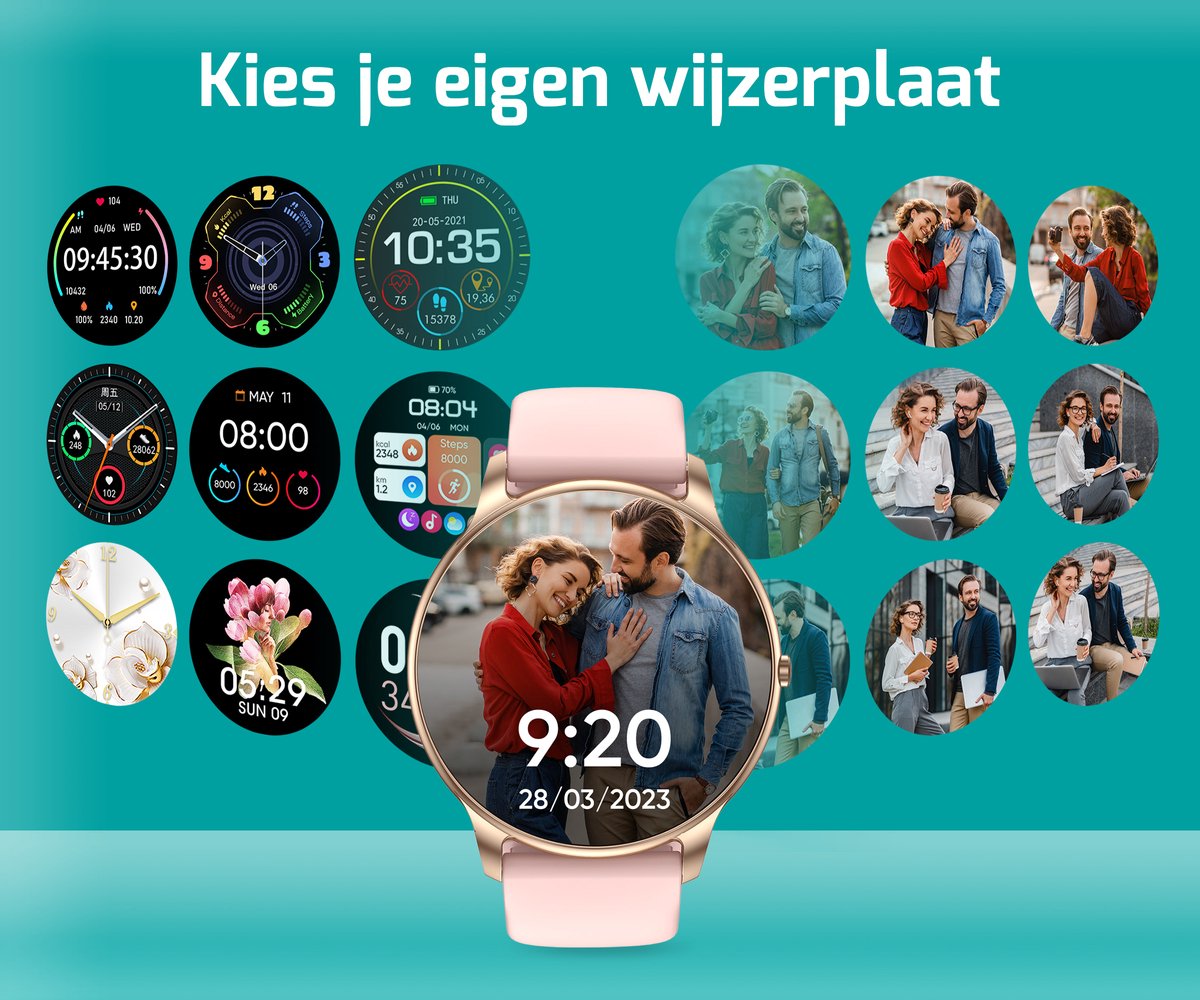 Wat vinden we goed aan de FITAGE Smartwatch GPS Roze