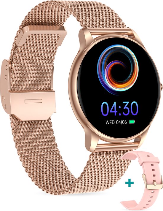 FITAGE Smartwatch GPS Roze: Jouw Gezondheid en Organisatie binnen Handbereik