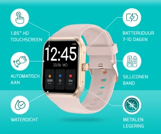 FITAGE Smartwatch Roze