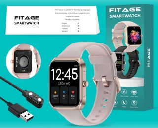 FITAGE Smartwatch Roze