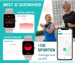 FITAGE Smartwatch Roze