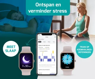 FITAGE Smartwatch Roze