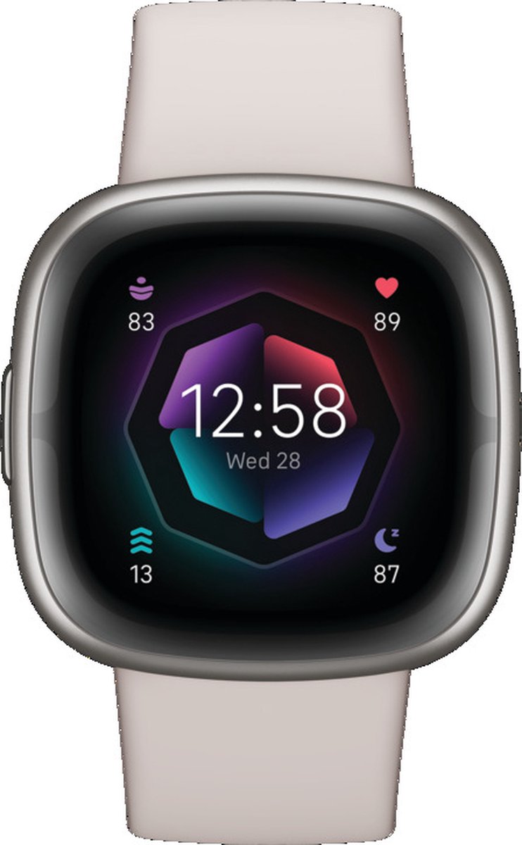 De Fitbit Sense 2 Smartwatch Wit in één oogopslag