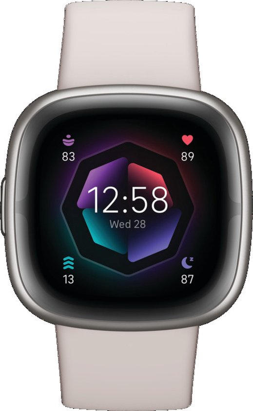 Fitbit Sense 2 Wit — uitgebreide gezondheidscoach om je pols