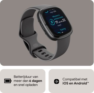 Fitbit Sense 2 Smartwatch Zwart