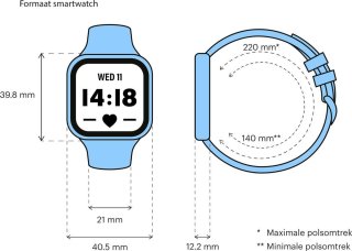 Fitbit Versa 2 SE Smartwatch Gewoven Grijs