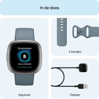Fitbit Versa 4 Smartwatch Blauw