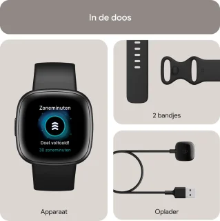 Fitbit Versa 4 Zwart Smartwatch