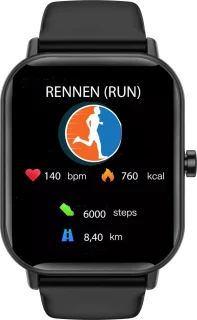 Fitgreat Grand 7 Smartwatch Zwart
