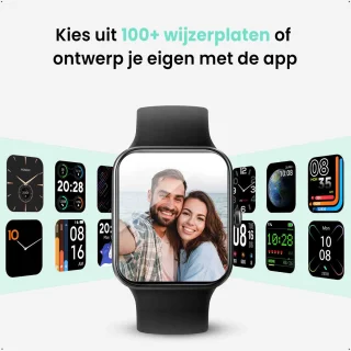 FITNOVA Smartwatch Zwart - Unisex
