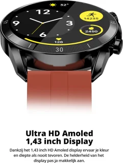 FlinQ Smartwatch Spectrum 45mm Rood
