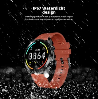 FlinQ Smartwatch Spectrum 45mm Rood