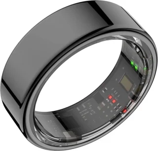 Focus S1 Smart Ring Zwart Maat 8 Oplaadcase