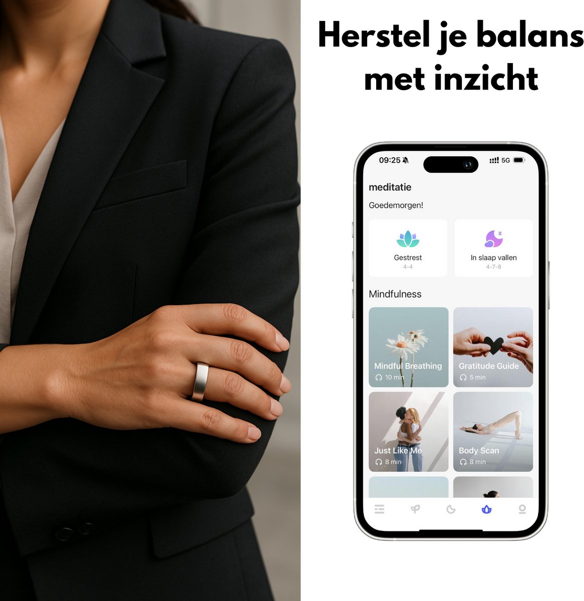 Focus S2 Smart Ring Goud Maat 7