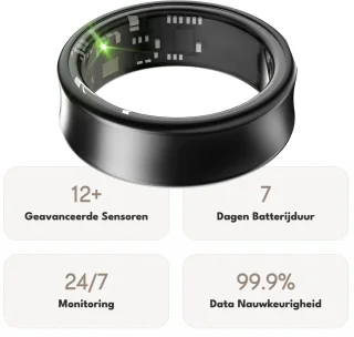 Focus S2 Smart Ring Zwart Maat 7