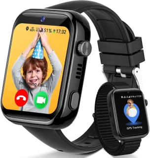 Fosmet 4G smartwatch voor kinderen – zwart