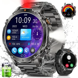 Fosmet GPS Smartwatch heren 2026 47mm zwart