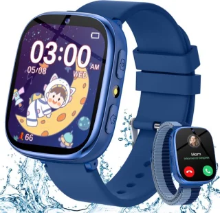 FOSMET Horloge Kind - Smartwatch Kinderen - Blauw