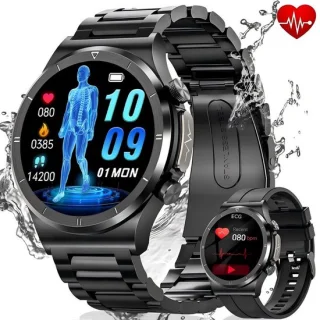 Fosmet Smartwatch 2026 model rugged sporthorloge zwart