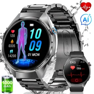 Fosmet Smartwatch heren en dames zwart