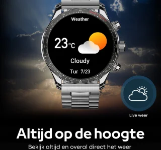 FOXLY M68 Smartwatch 45mm Zilver