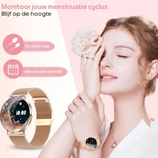 FOXLY® Smartwatch Ultra Rosé HD - Smartwatch voor Dames en Heren