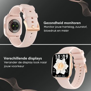 FOXLY® Smartwatch X12 HD Touchscreen Roze