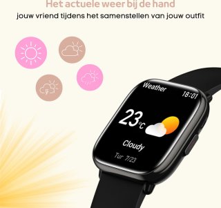 FOXLY® Smartwatch X12 HD Touchscreen Roze